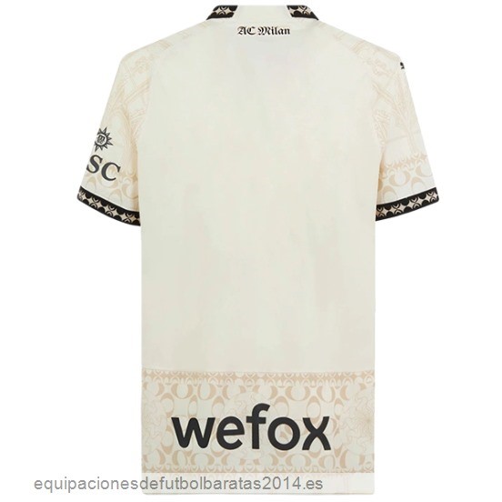 Nuevo Tailandia 4ª  Camiseta AC Milan 23/24 Amarillo Baratas